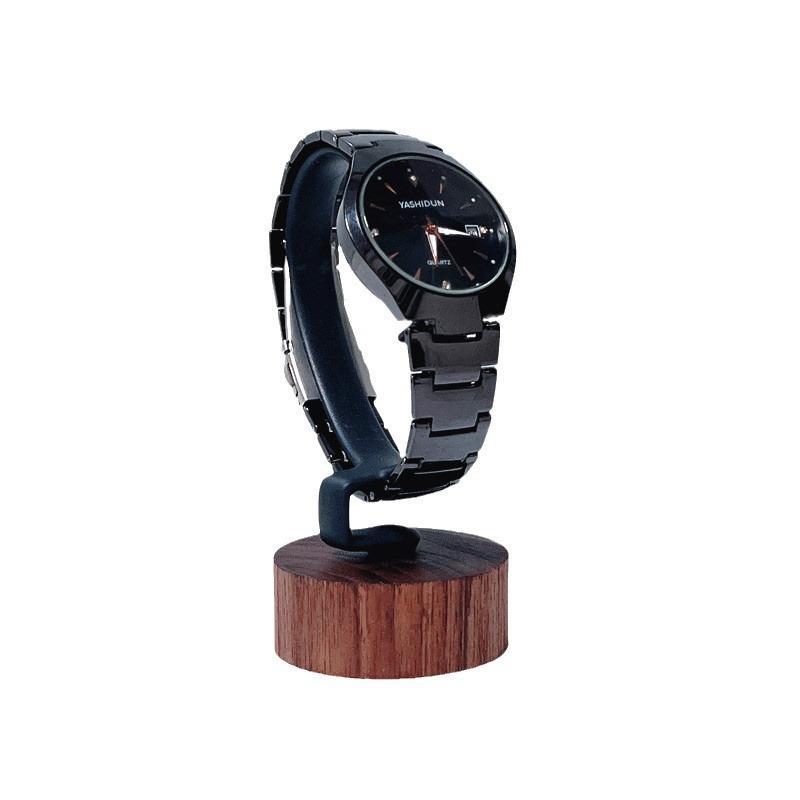 Jewelry And Watches Inc - Neuer C-förmiger Uhrenständer aus Holz, tragbarer