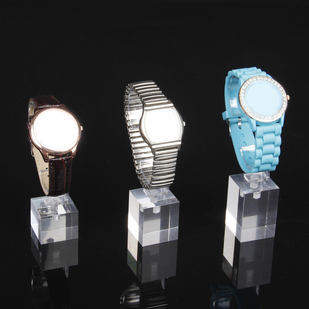 Jewelry And Watches Inc - 3 Stück C-förmiger Uhrenständer aus Acryl,