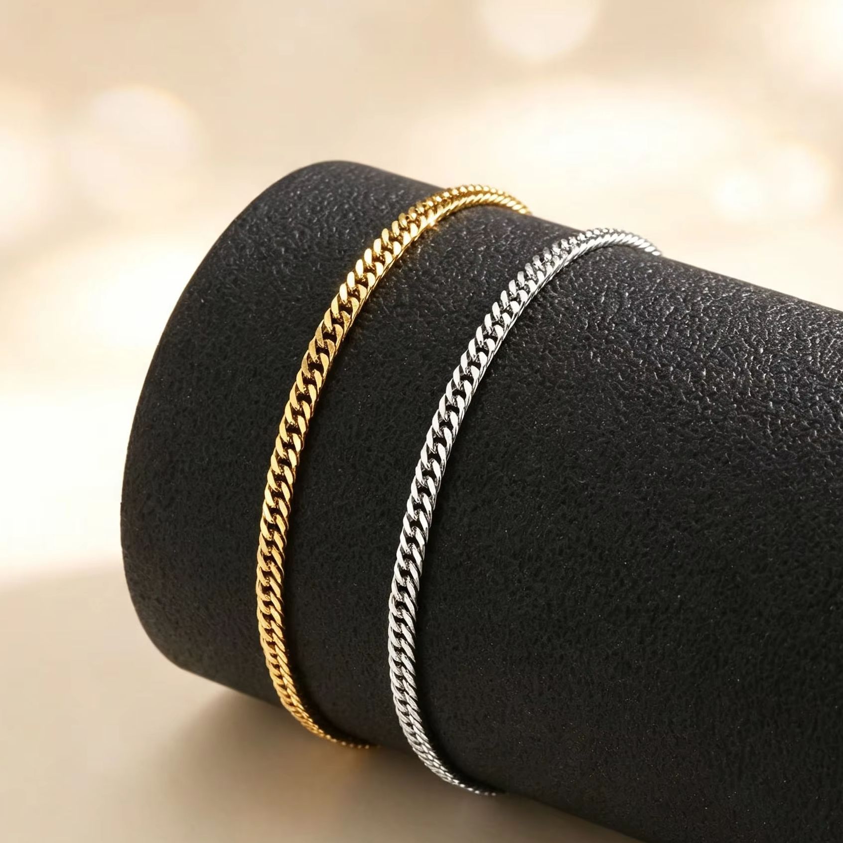 Dünnes kubanisches Fußkettchen – Jc Jewelry & Watches Photos Bewertung und Preis