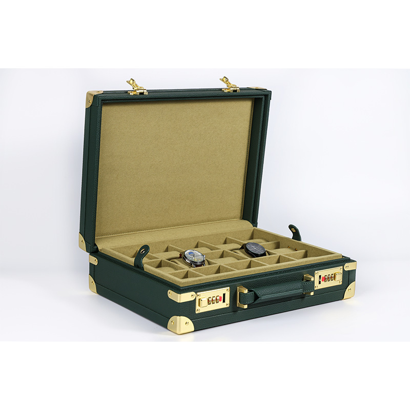 OEM ODM Luxuriöse 15-Fach Grün – Watch Display Box Bewertung und Preis